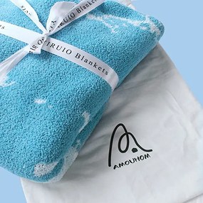 Plüss takaró 152x127cm Kék