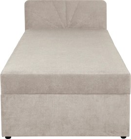 Boxspring ágy, egyszemélyes, bézs, 90x200, univerzális, SUPA