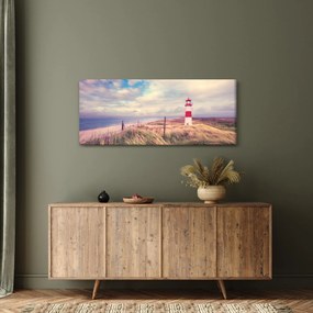 Kép - Vörös világítótorony (120x50 cm)