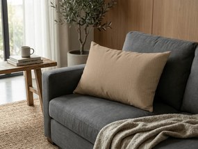 Muszlin párnahuzat PURELY 40x80 cm, világosbarna