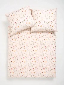 Növényi Mintás Ágyneműhuzat Garnitúra Bézs 200X220 CM Sinsay