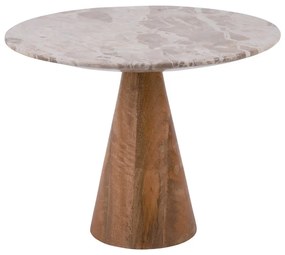 Kerek tárolóasztal márvány dekoros asztallappal ø 40 cm Force – Leitmotiv