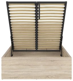 Egyszemélyes ágy 120 cm Tetrix 6 (szonoma tölgy) (ágyráccsal) (tárolóhellyel). 1098486