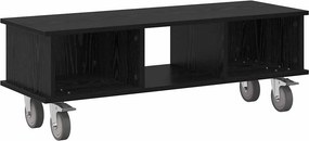 vidaXL TV állvány Fekete tölgy 100 x 35 x 35 cm Faanyag
