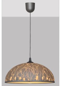 Csillár zsinóron CIRCLE 1xE27/15W/230V szürke