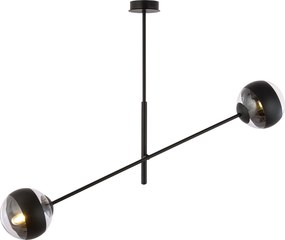 Emibig modern függeszték linear fekete átlátszó emi1168/2