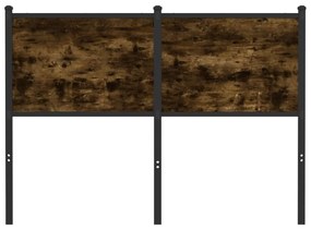 füstös tölgy színű szerelt fa és acél fejtámla 120 cm