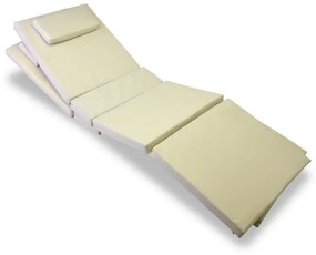 DIVERO Kerti párna készlet nyugágyhoz krém 2 db