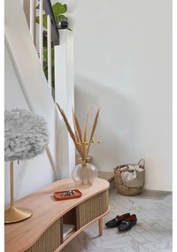 Szürke-barna TV-állvány tölgyfa dekorral 140x40 cm Audacious – UMAGE