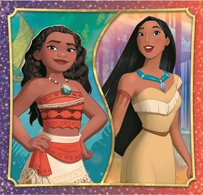 Disney Hercegnők Portrait 3x48 db-os puzzle Clementoni