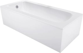 Mexen Vega 130 x 70 cm-es téglalap alakú kád burkolattal, fehér - 55011307000X