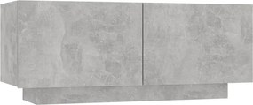 vidaXL betonszürke forgácslap éjjeliszekrény 100 x 35 x 40 cm
