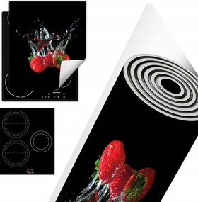 Tűzhelyvédő Szőnyeg Asztali Dekoráció 45x52 fekete eper