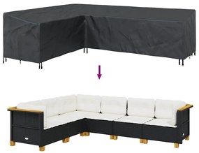 Kültéri bútor takaró Fekete 286 x 222 x 80 cm 600D szövet