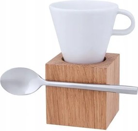Clap Espresso csésze tölgyfa csészealj kanál