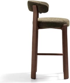 Zöld-sötét natúr színű kőrisfa bárszék (ülésmagasság 75 cm) Granite – Kave Home