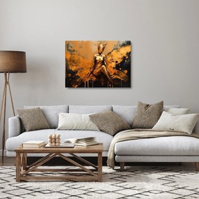 Üveg kép - Egy tündér absztrakciója (70x50 cm)