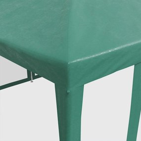 zöld HDPE rendezvénysátor 10 hálós oldalfallal 6 x 4 m