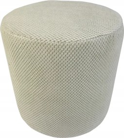 Zefir dot kerek puff Világos bézs