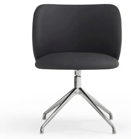 Fekete kárpitozott étkezőfotel Mogi – Teulat