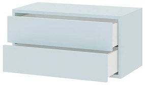 Boxie 2 fiókos fali szekrény 40x80x37 cm kék