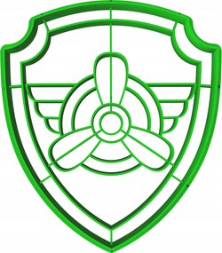 Sütemény lyukasztó bélyegzővel Nagy mese Mancs Őrjárat Skye kitűző 10cm