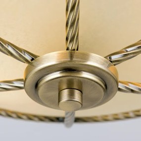 Orion DL 7-568/3 - Csillár rúdon MAURO 3xE27/60W/230V átm. 42 cm bronz