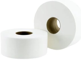 Toalettpapír, 2 rétegű, nagytekercses, 100 méter, 19 cm átmérő, hófehér (KHH890)