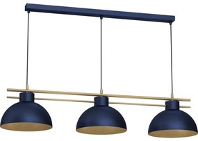 Csillár zsinóron ESTATE 3xE27/15W/230V kék