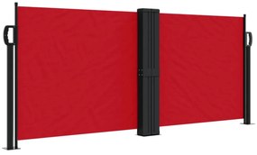 piros behúzható oldalsó napellenző 100 x 1000 cm