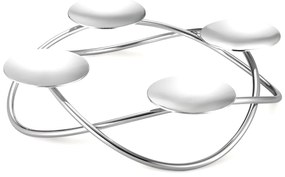 Adventi koszorú Alloa (ø 33 cm), polírozott rozsdamentes acél - EDZARD