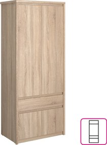 Akasztós szekrény, DTD laminált, tölgy sonoma, NORTY