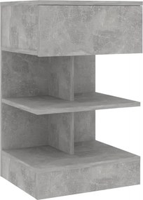 vidaXL betonszürke szerelt fa éjjeliszekrény 40 x 35 x 65 cm