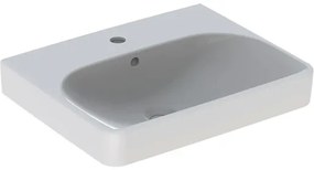 Mosdó Geberit Smyle Square 55x44 cm fehér színben fényes felülettel középső nyílással 500.259.01.1
