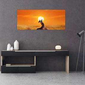 Kép - Zsiráfok a Serengeti Nemzeti Parkban (120x50 cm)