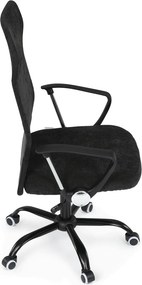 KA-W3109 fekete szövet irodai szék hinta mechanizmussal