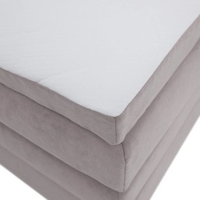 Boxspring ágy, 180x200, szürkésbarna Taupe, APRIL