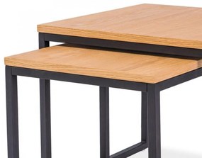 Largo Duo Dohányzóasztal Tölgy/Fekete