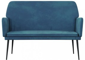 kék bársonypad 108x79x79 cm