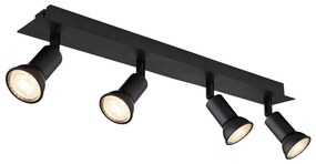 Globo 57998-4 - Spotlámpa DREW 4xGU10/35W/230V fekete