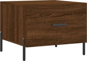vidaXL barna tölgy színű szerelt fa dohányzóasztal 50x50x40 cm