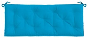 2 db világoskék oxford szövet kerti padpárna 120 x 50 x 7 cm