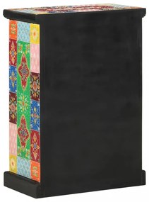 tömör mangófa kézzel festett kisszekrény ajtókkal 53x30x75 cm
