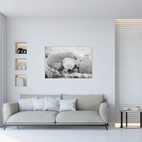 Kép - Jegesmedvék (90x60 cm)
