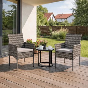 2 db kerti szék szürke színben – CORTO