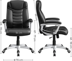 Ergonomikus irodai szék, állítható magasságú forgószék