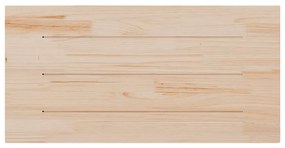 tömör fenyőfa téglalap alakú asztallap 100 x 50 x 2,5 cm