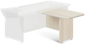 TopOffice Premium tárgyaló elem asztal alatt 106,3 x 70 cm, világos akác