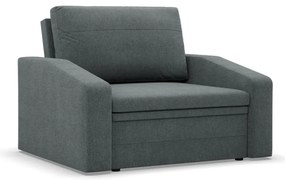 Vertico fekvőfotel, 90 cm széles, fonott, szürke