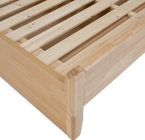 Franciaágy, 160x200, masszív fa, természetes, FLORENCIA